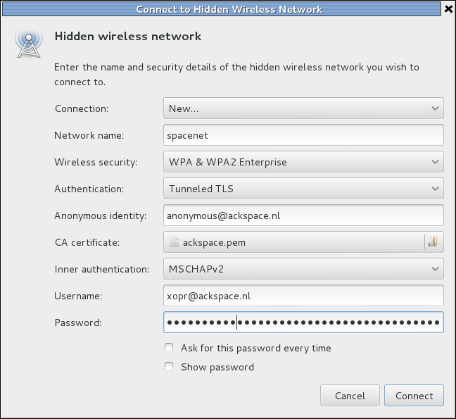 Linux spacenet connect dialog.png